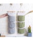 Túi vải bố kẻ 3 ngăn đựng đồ treo tường